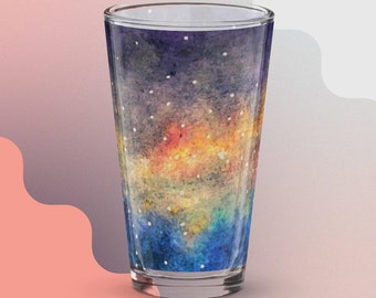 Shaker pint glass “Soothing Galaxy”