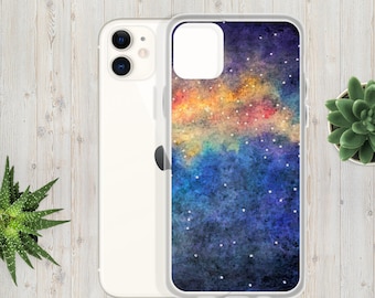 Clear Case for iPhone® “Soothing Galaxy”