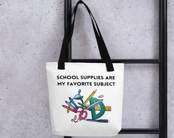 Back to School Tote bag “Favorite Subject”