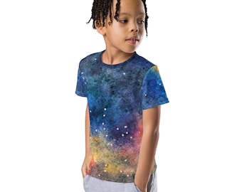 Kids crew neck t-shirt “Soothing Galaxy”