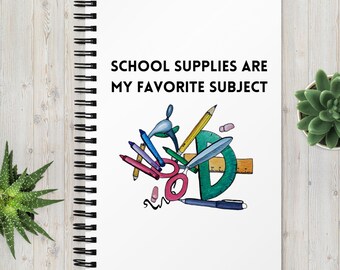 Spiral notebook “Favorite Subject”