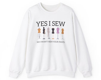 Unisex Heavy Blend™ Crewneck Sweatshirt - Yes I Sew