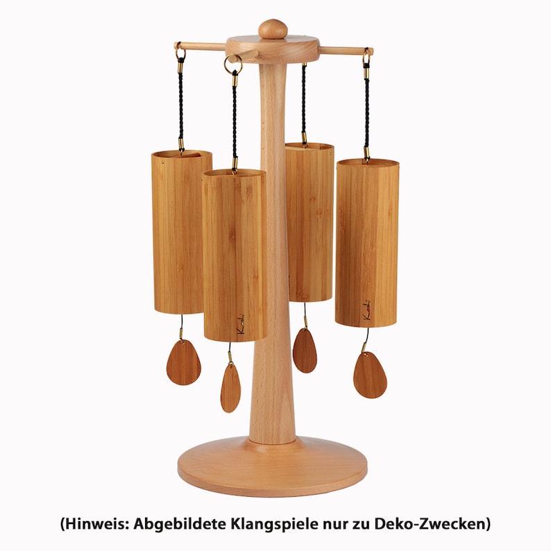 Carillon carrousel pour 4 carillons/carillons éoliens Zaphir ou Koshi. Fabriqué à la main en Allemagne à partir de hêtre massif image 2