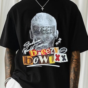 Chrisbrown 2025 Tour Comfort Color Shirt, Breezy Bowl XX Print T-shirt, Chris Brown Fan Gift Tee, Chris Brown Merch