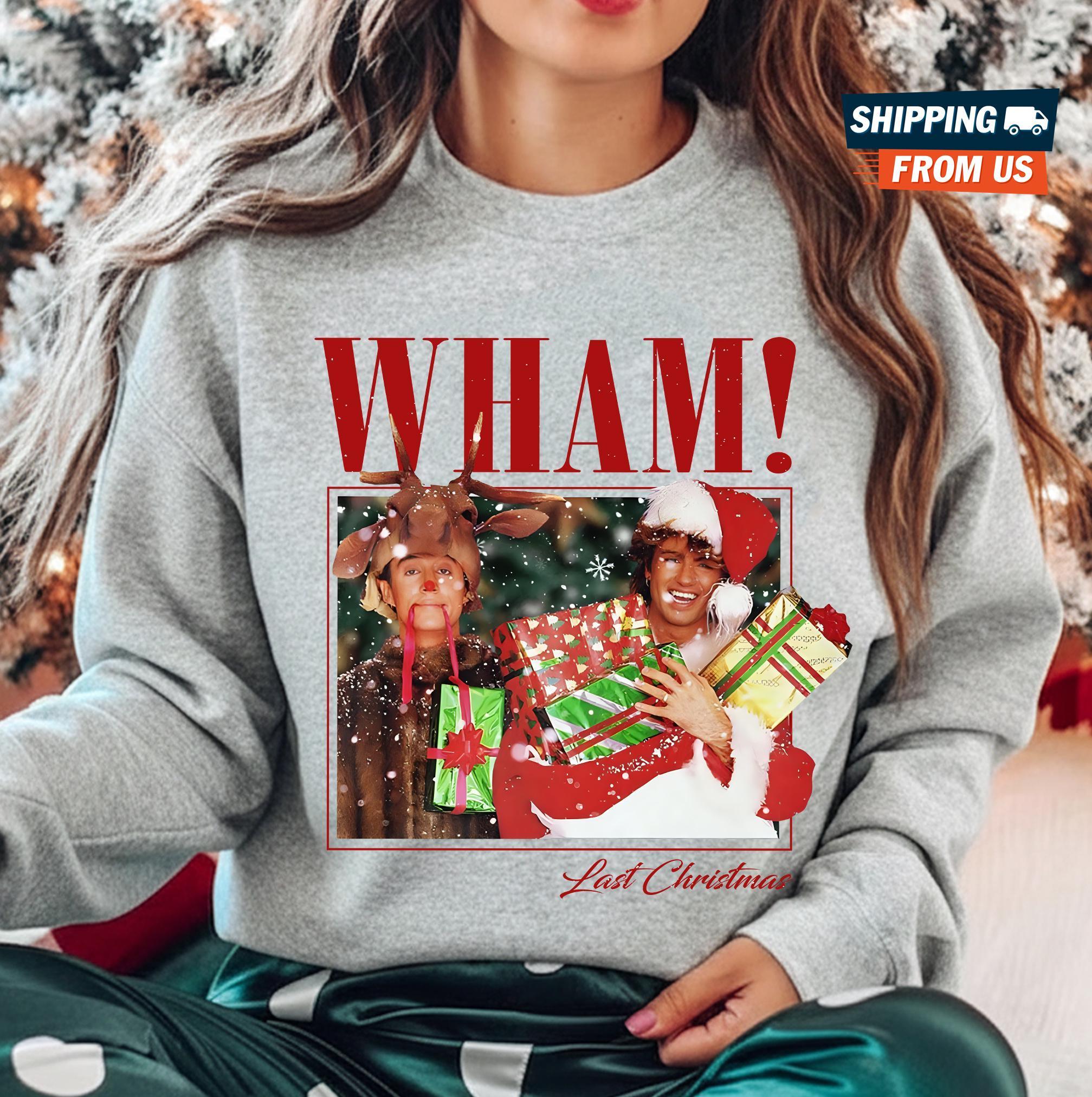 Sweatshirt Wham! Last Christmas - Licence Officielle Park London | Design Poitrine Et Dos, Coupe Classique