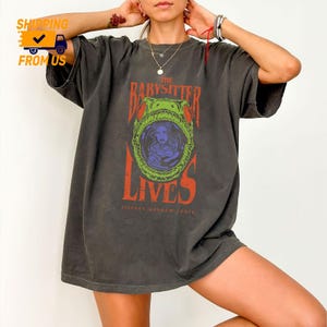 The Babysitter Lives Graphic T-Shirt, Horror Movie Comfort Color Shirt, Halloween Killer on the Road Unisex Tee, Stephen Graham Jones Top
