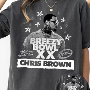 2025 Chris Brown Breezy Bowl Tour Shirt, Chris Brown Fan Geschenk T-Shirt, Chris Brown Merch, Comfort Color Shirt