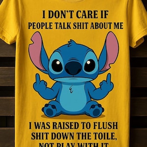 Camiseta "Não me importo se as pessoas falam merda, não me importo se as pessoas falam merda", fui criado para jogar merda no vaso sanitário, não para brincar com ela