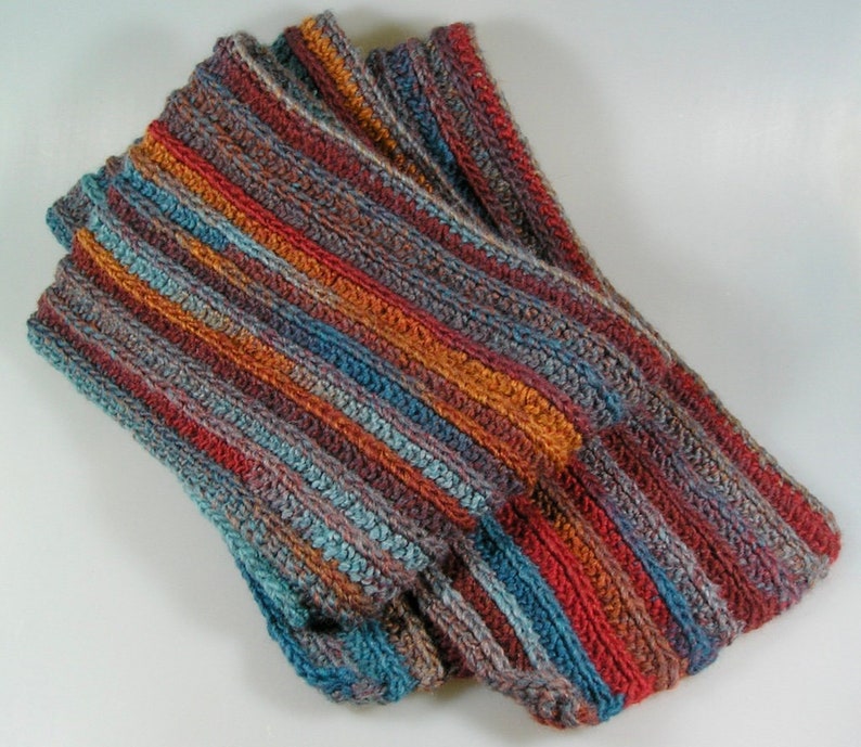 Echarpe multicolore en laine au crochet image 5