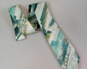 Blue cotton tie