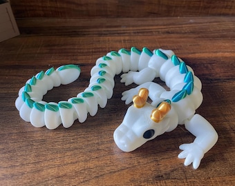 Articulated | Flexible | Spirit Dragon | Zou3D | PLA+ Plastic Filament | 3D Printed