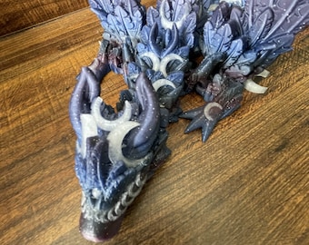 Articulated | Flexible | Lunar Dragon | Cinderwing | PLA+ Plastic Filament | 3D Printed