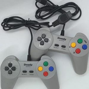 Retro Joysticks Dendy 2 Controllers Lot of 2 For Dendy Vintage not tested