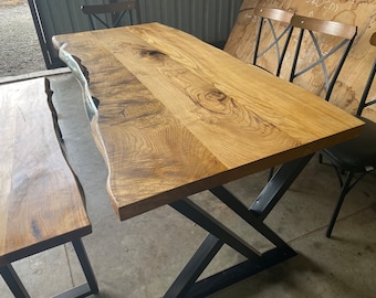 Walnut Table, Kitchen Dining Table, Rustic Table, Handmade Furniture, Living Room Table
