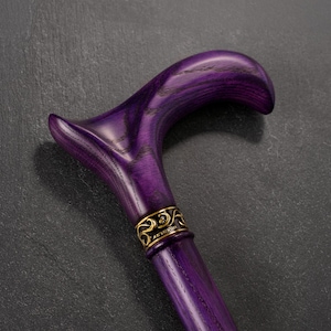 Violet Walking Cane - Custom Wooden Cane - Women Walking Stick - Cane for Women - Classic Walking Cane for Mom - Gift for Mother