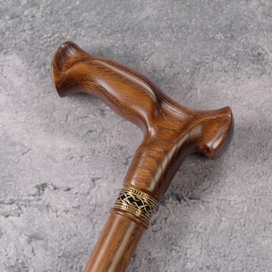 Canne de marche élégante - Canne de marche classique - Canne en bois pour homme - Canne de marche en bois de chêne - Trucs de marche