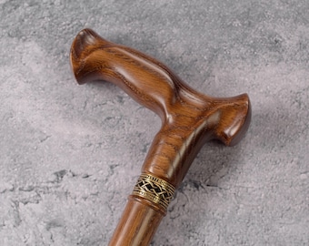 Elegant Walking Cane - Classic Walking Cane - Men's Wooden Cane - Oak Wood Walking Stick - Walking Stuff