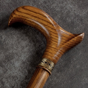 Handmade Walking Cane - Ergonomic Wooden Cane, Walking Canes for Men, Cane for Women - Cool Walking Stick, Walking Cane