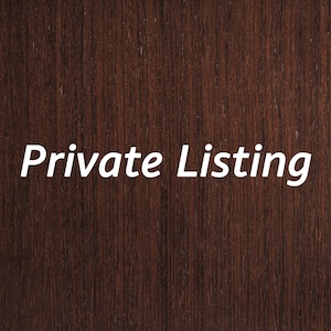 Custom Order - Private Listing for Alison Klausner