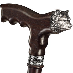 Custom Walking Cane - Bear Cane, Cane for Men, Cane for Women - Handmade Canes and Walking Sticks, Wooden Cane, Walking Canes for Men