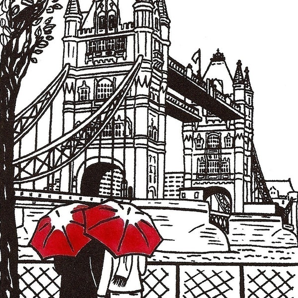 London Love gocco art print