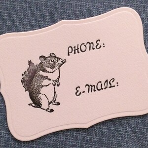 Letterpress Calling Card  - Little Mouse - Letterpress Phone Card