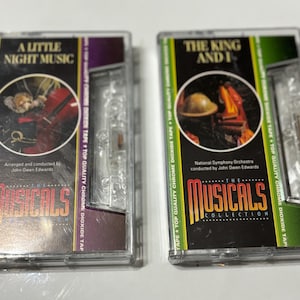 Cassette vintage comédies musicales sur scène sur plusieurs décennies et comédies musicales sur cassette Conte Choisissez votre cassette