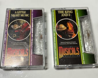 Vintage Cassette Tape Stage Musicals over various decades Stage and Musicals on Cassette Tale Choose Your Cassette