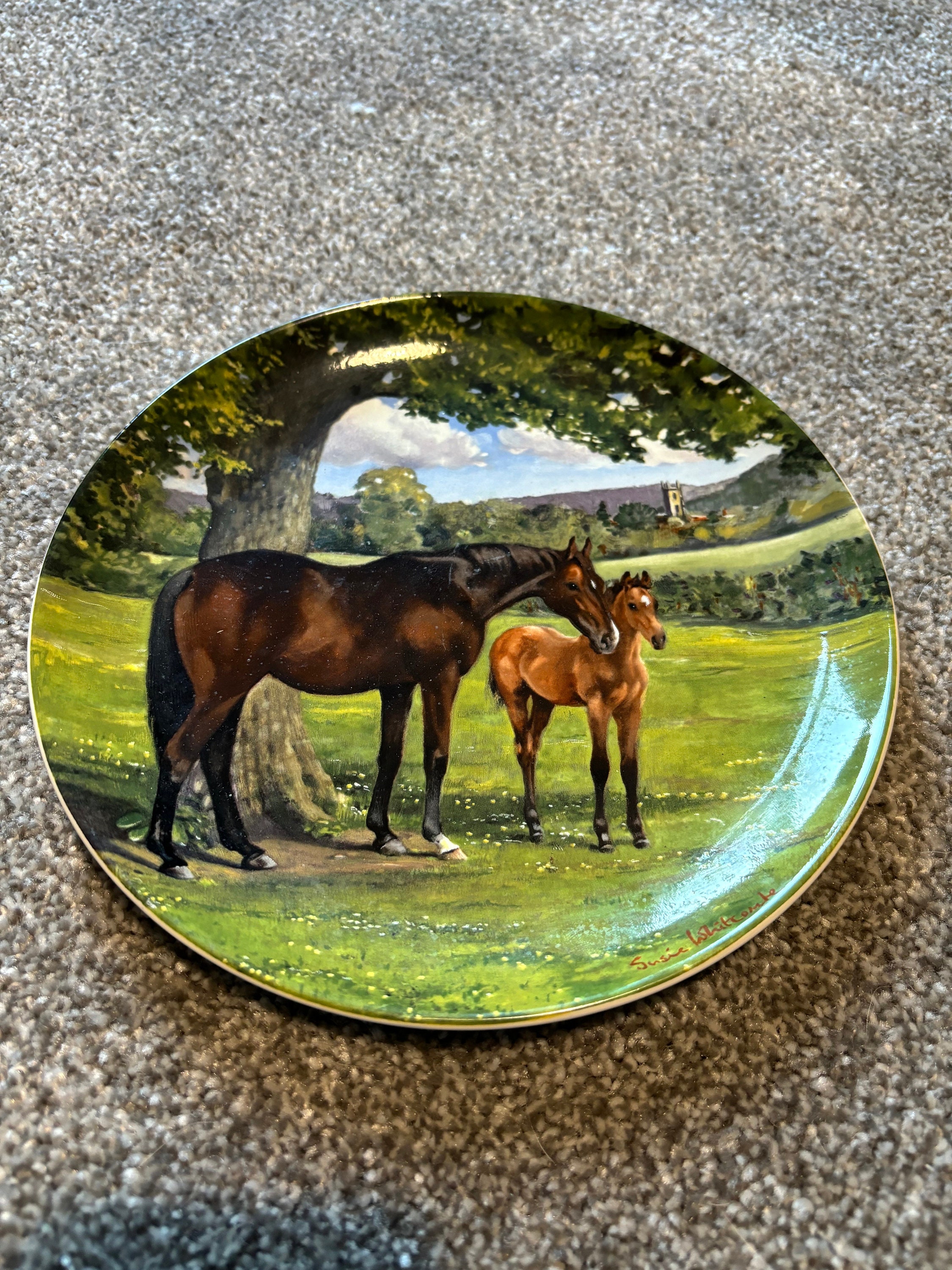 Horse Spode Salad Plates Elk Plates Spode Woodland Dinner Plate