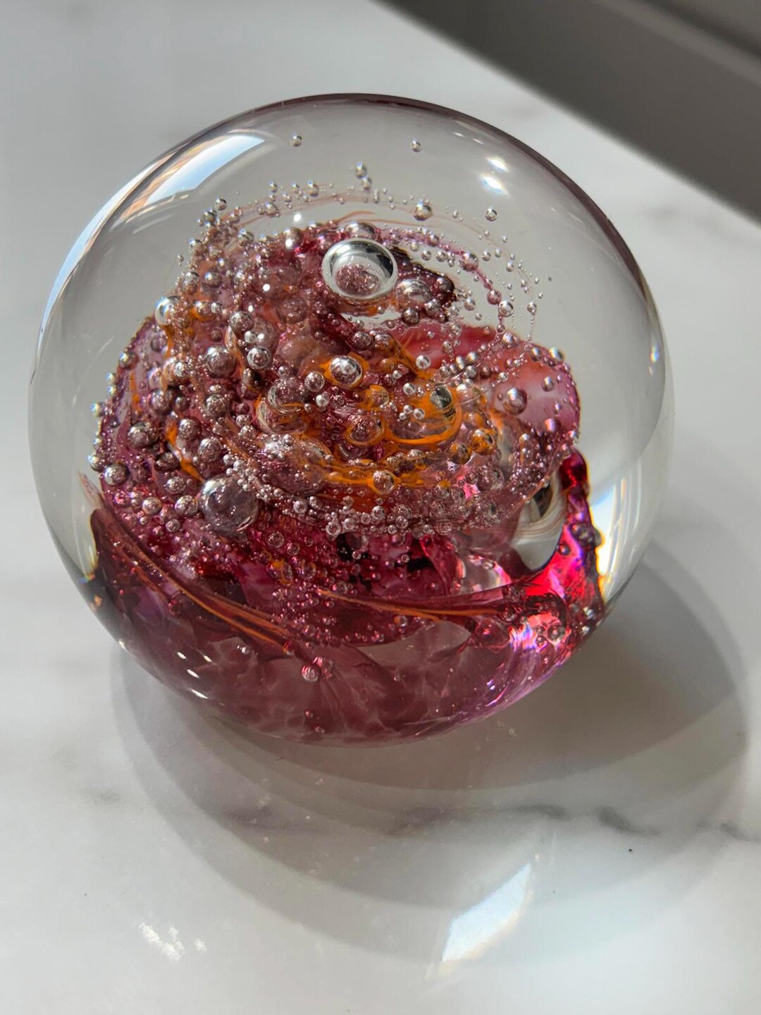 置物 SELKIRK GLASS Rare Selkirk Glass Vintage / GLASS PAPERWEIGHT / Scottish Glass 置物