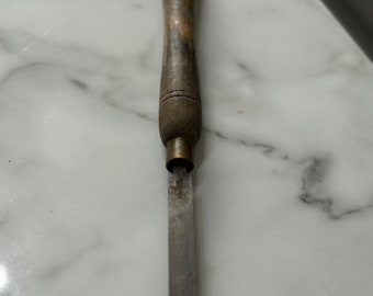 Vintage Carpenter’s Chisel With Wooden Handle Restored Vintage Carpentry Chisel Joinery Woodworking Vintage Tool