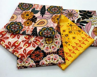 Tropical Bohemian Fabric Fat Quarter Bundle, The Craft Cotton Co.