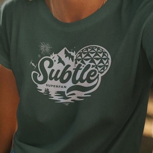 Disney Subtle Super Fan Unisex Soft Shirt | Gildan 64000 | Subtle Disney Shirt