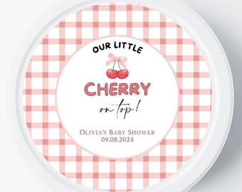 Baby Shower Favors, Cherry on Top Favor, Personalized Candle Favors, Bulk Baby Shower Favor, Candle Favor, Girl Boy Shower, Cherry Favors