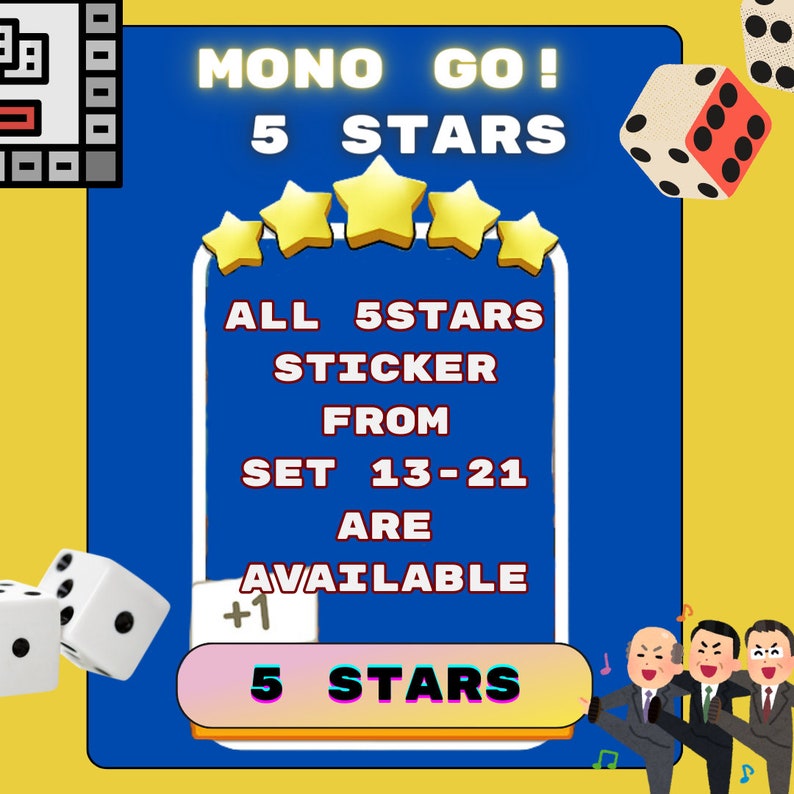 5 Stars MonoGo Sticker Please read description All Ready Stock image 1