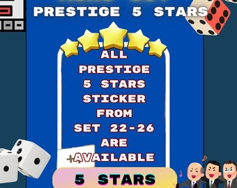 Prestige 5 Stars MonoGo Sticker  (Please read description) - All Ready Stock