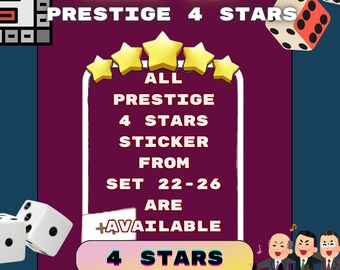 Prestige 4 Stars MonoGo Sticker  (Please read description) - All Ready Stock