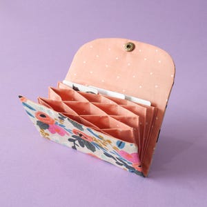 Accordion Card Wallet PDF Sewing Pattern | DIY Wide Open Credit Card Holder