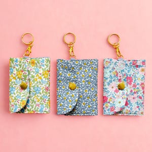 Minimalist Slim Wallet PDF Sewing Pattern | DIY Flat Card Wallet & Coin Pouch | Easy DIY Wallet Project, Video Tutorial for Key Steps