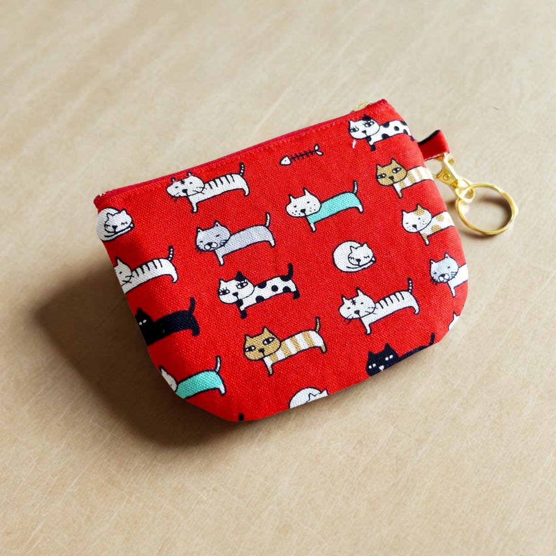 Keychain Card Wallet PDF Sewing Pattern | DIY Bag Charm Zipper Pouch - Etsy