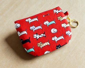 Keychain Card Wallet PDF Sewing Pattern | DIY Bag Charm Zipper Pouch