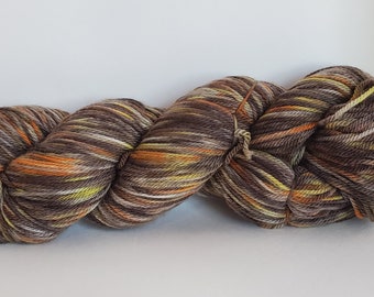 Chocolate Candy Corn l Super Wash Merino Sport Weight Yarn 475 yds