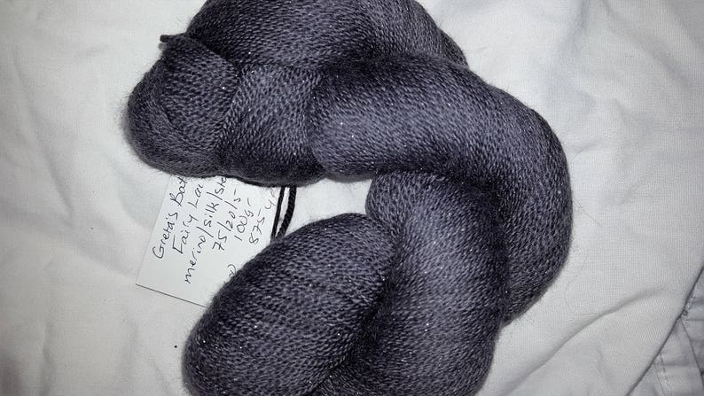 Fairy Lace Greta's Bat Wing hand dyed lace weight yarn 875 yds image 3