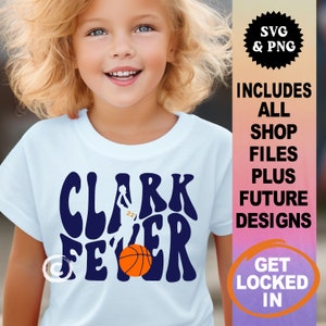 Caitlyn Clark svg / png, febre de Clark svg, febre de Indiana 22 basquete feminino svg, designs de camisetas infantis / adultos, svg para camisa, arquivos cortados