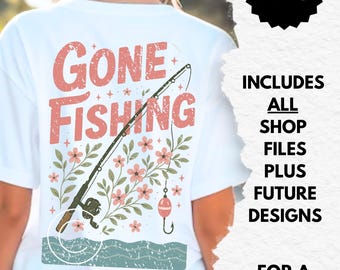 girly gone fishing png, fishing sublimation designs, tomboy png, girls fishing png, digital art fish