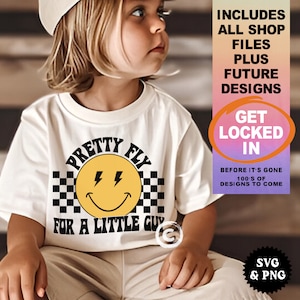 mooie vlieg voor een kleine jongen svg, geruite smiley svg, trendy retro svg, jongens shirt svg, peuter svg-bestand, cool kind svg, svg voor cricut