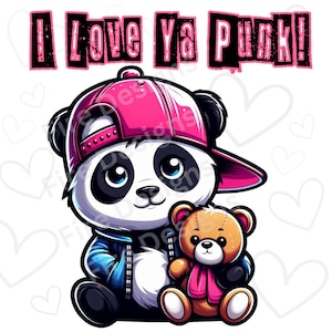 Panda PNG| Valentine&#39;s Panda Clipart| Panda Dtf| Panda Sublimation t-shirt download| Panda Laser engraving| 300 dpi