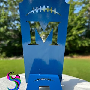 Sports Phone Holder – Personalized Stand for Football, Basketball, Baseball & More – Custom Team, Player Name, or Number Fan Gift