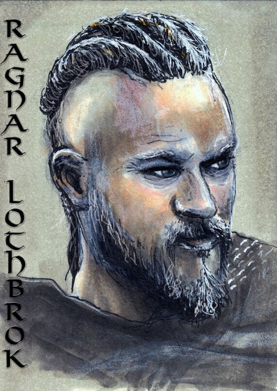 The History Channel Vikings Ragnar Lothbrok Copic Marker Etsy
