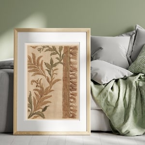 Vintage Antique Textiles Print, Elegant Floral Tapestry Wall Art, Antique Textiles, Vintage Wall Art, Floral Pattern, Textile Design,